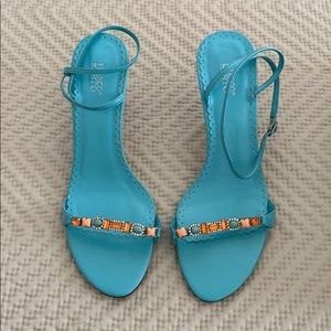 Franco Sarto turquoise heels